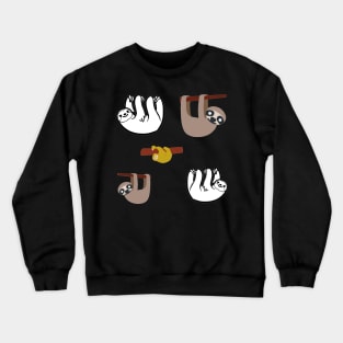 Sloth 5 pk Stickers Collection Crewneck Sweatshirt